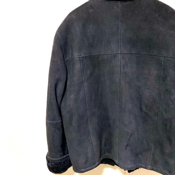 Danier Suede Shearling Jacket Size: Large - Picture 6 of 7